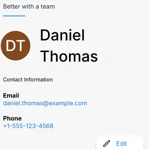 Mobile contact view