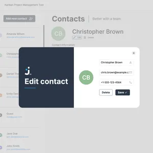 edit contact view